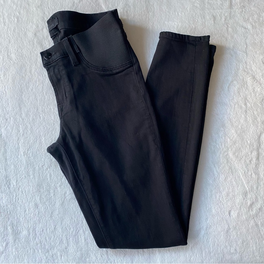 J‎ Brand Maternity Jeans Skinny Black Mama J Size 26 Underbelly